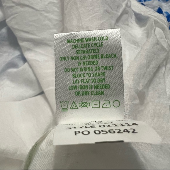 Lilly Pulitzer Midi Sidney Dress in Gingham Stripe Jacquard Blue White Size 14 - Picture 9 of 9